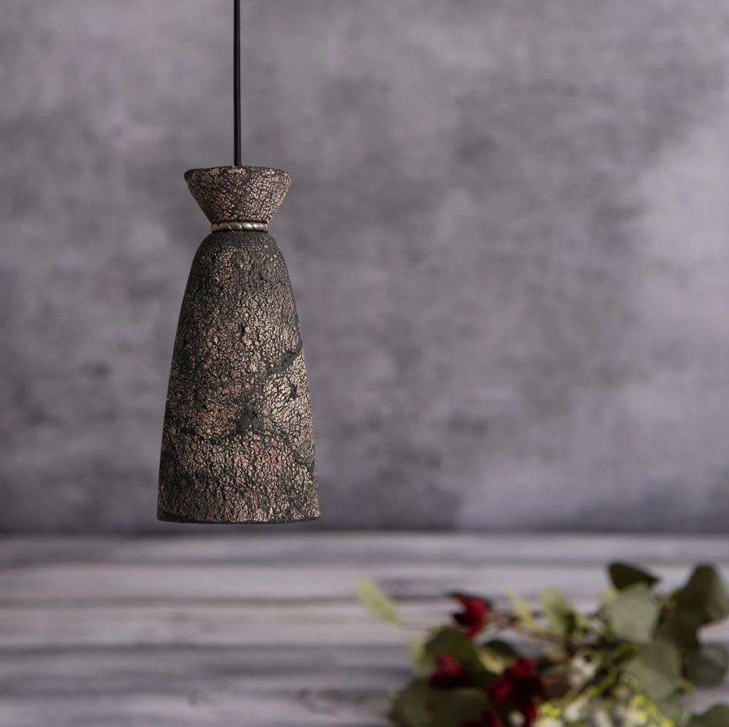 black ceramic ceiling pendant