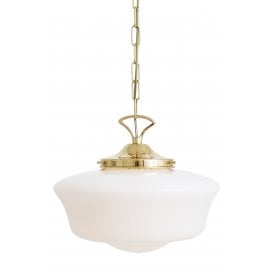 1920'S SCHOOLHOUSE Traditional Light Polished Brass