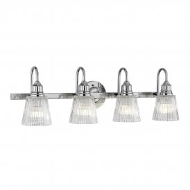ADDISON 4 Light Wall Light in Polished Chrome IP44 Bathroom Safe