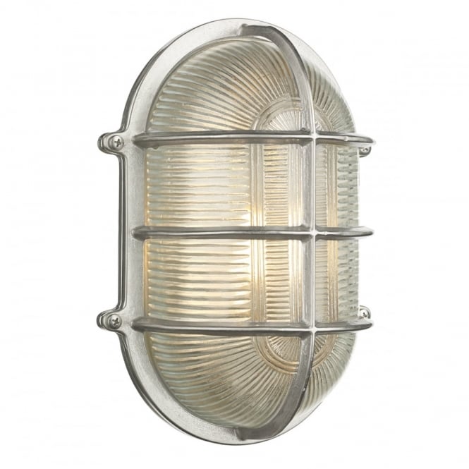 ADMIRAL Large Oval Wall Bulkhead Nickel IP64
