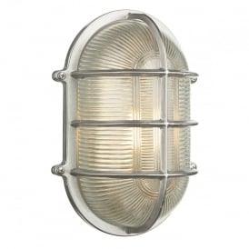 ADMIRAL Large Oval Wall Bulkhead Nickel IP64