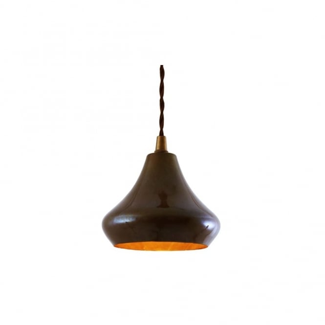 AMINA Antique Brass Single Moroccan Pendant