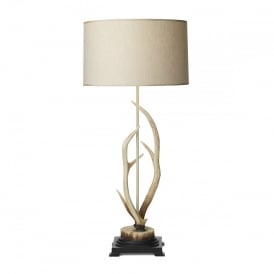 ANTLER Bleached Table Lamp c/w S051 Natural Shade (2 Box