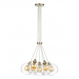 APOLLO 7 Light Pendant Butter Brass with Glass
