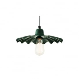 ARDLE Modern Factory Pendant in Powder Coated Racing Green