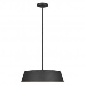 ASHER 5 Light Pendant Midnight Black Wide Shade