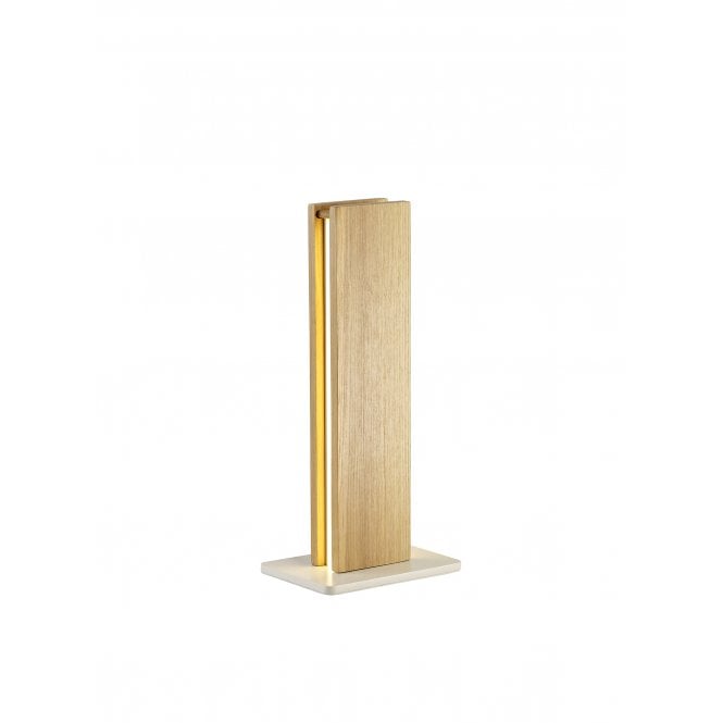 ASHER Integral LED Light Table Lamp Medium Oak