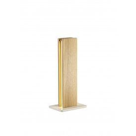 ASHER Integral LED Light Table Lamp Medium Oak