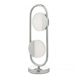 AXELIA 2 Light Table Lamp | Polished Chrome LED