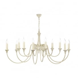BAILEY 12 Light Ceiling Pendant Antique Cream
