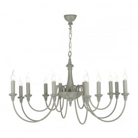 BAILEY 12 Light Ceiling Pendant Ash Grey