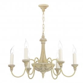 BAILEY 6 Light Ceiling Pendant Aged Cream