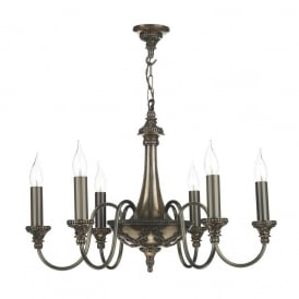 BAILEY 6 Light Ceiling Pendant Bronze