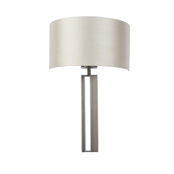 BAILEY Bronze Slotted Wall Light With Mink Shade