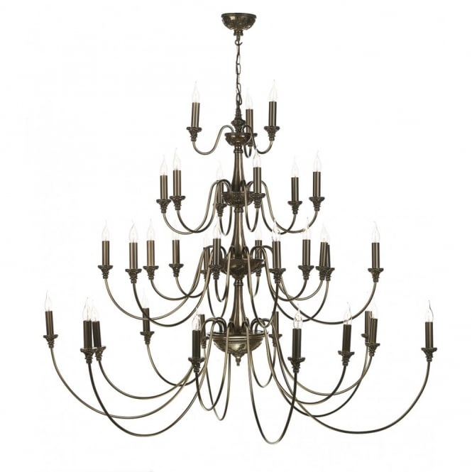 BAILEY Extra Large 33 Light 4 Tier Chandelier