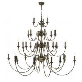 BAILEY Extra Large 33 Light 4 Tier Chandelier