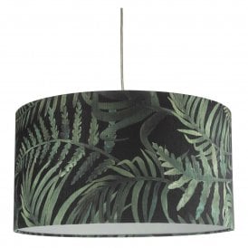 BAMBOO Large Easy Fit Shade | Green Leaf Print