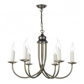BERMUDA aged brass ceiling light