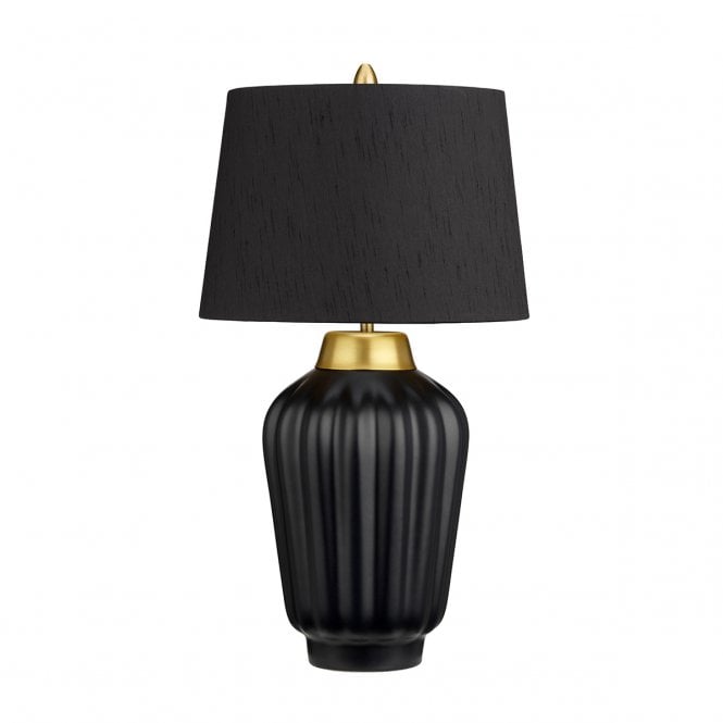 BEXLEY 1 Light Table Lamp in Black & Brushed Brass