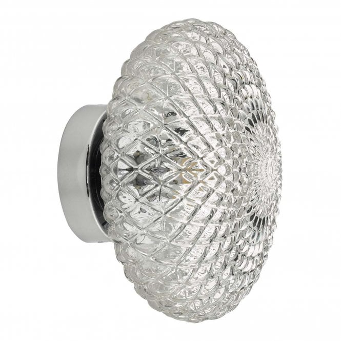 BIBIANA Textured Glass Wall Light