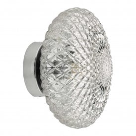 BIBIANA Textured Glass Wall Light