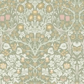 Blackthorn Sage  Green Wallpaper