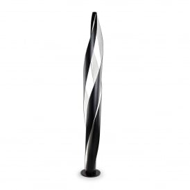BOSQUET MODERN ELEGANT SPIRAL BLACK FLOOR LAMP