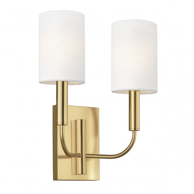 BRIANNA 2 Light Wall | Burnished Brass