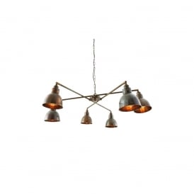 BRIDGETOWN Contemporary Chandelier in Antique Brass