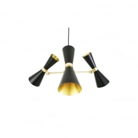 CAIRO 3 Arm Contemporary Chandelier Powder Coated Matte Black