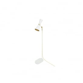 CAIRO Contemporary Floor Lamp Powder Coated White