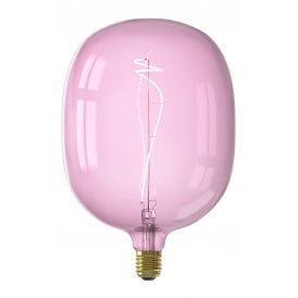 CALEX AVESTA Pink Quartz Colour Exposed Filament Bulb