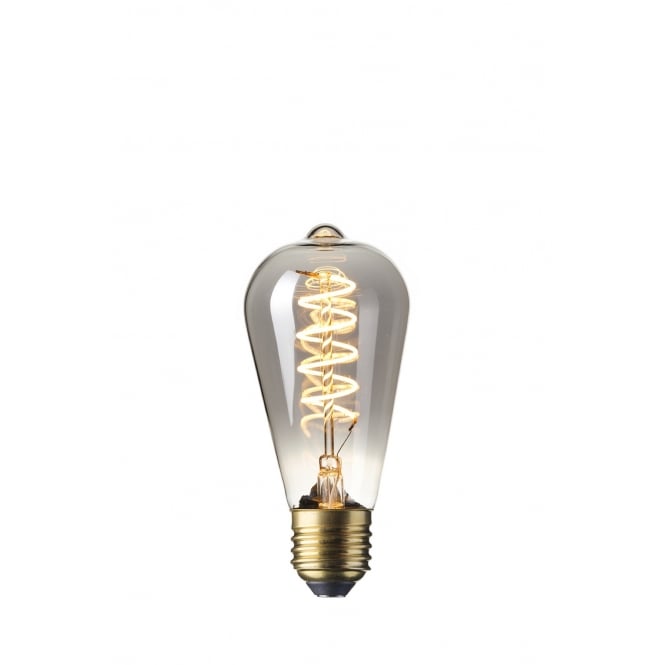  LEDST64 FLEX 4w E27 2100k Dimmable smoke glass