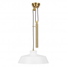 CANDOR Pendant Matte White Rise and Fall