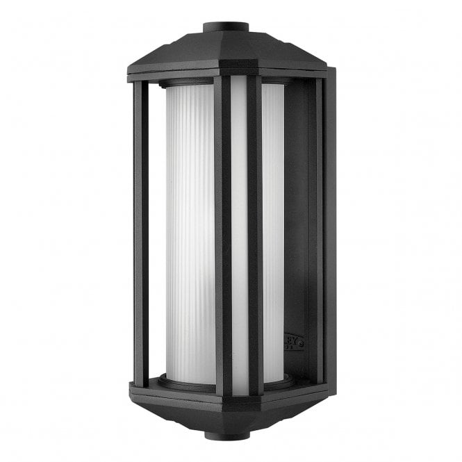 CASTELLE 1 Light Medium Wall Lantern in Black IP44 Rated for Outdoor Use