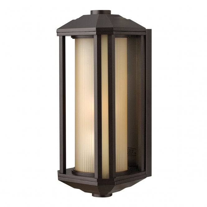 CASTELLE 1 Light Medium Wall Lantern in Bronze IP44 Rated for Outdoor Use