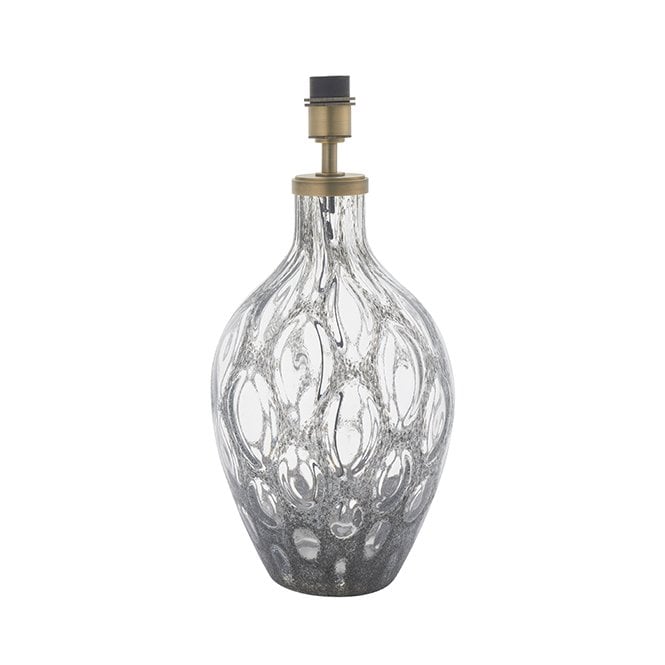 CHALCEDONY Large Charcoal Tinted Glass Base