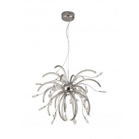 CHARLOTTE Integral LED Light Ceiling Pendant | Polished Chrome Large