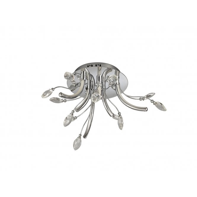 CHARLOTTE Integral LED Light Ceiling Pendant | Polished Chrome Small