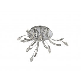 CHARLOTTE Integral LED Light Ceiling Pendant | Polished Chrome Small