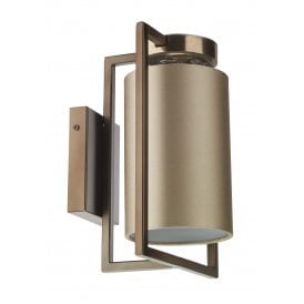CHISWICK Single Wall Light Antique Brass & Almond Cream Shade