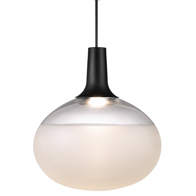 DEE Glass Pendant Led Black/Frosted