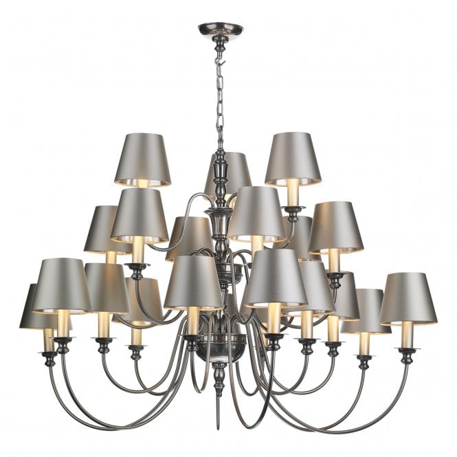 DICKENS 21 Light Ceiling Pendant Pewter (excludes shades)