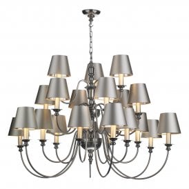 DICKENS 21 Light Ceiling Pendant Pewter (excludes shades)