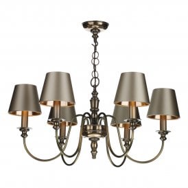 DICKENS 6 Light Ceiling Pendant Bronze (excludes shades)