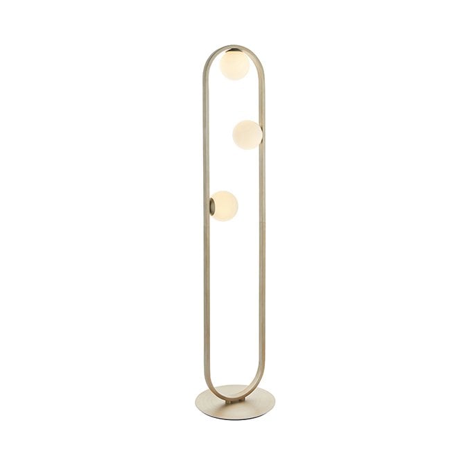DISTINCTION Geometric Silver Floor Light