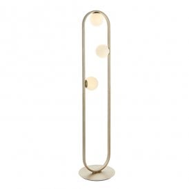 DISTINCTION Geometric Silver Floor Light