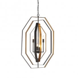 DIVERGENT Extra Large Geometric Frame Chandelier