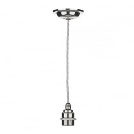 DUXFORD Nickel, Silver and Chrome Cable, Cup and Lamp holder