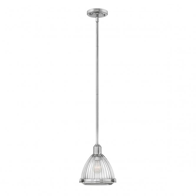 ELROY 1 Light Pendant in Polished Nickel
